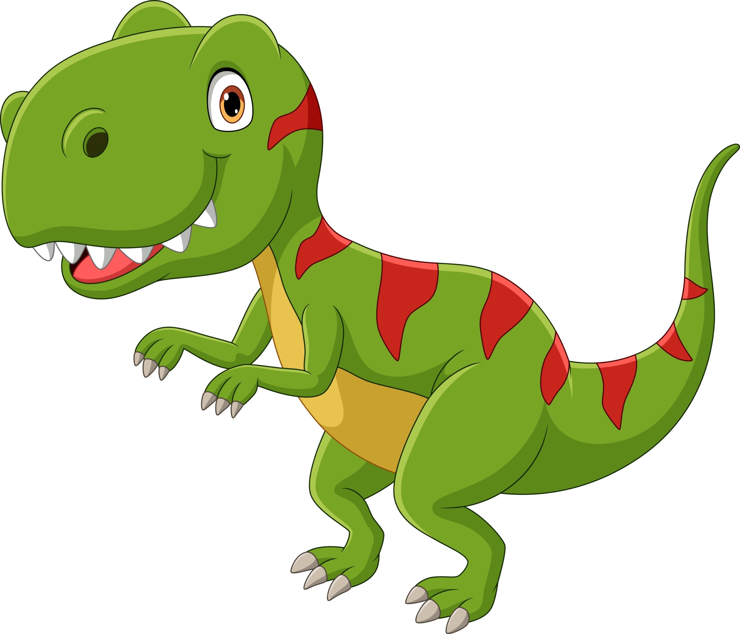 Cartoon Green Dinosaur - Original image