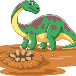 Cartoon Green Dinosaur - Origin image