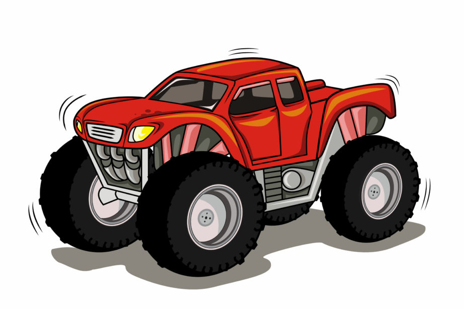 Red Monster Truck - Original image