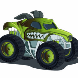 Monster Truck With Horns - Origin image