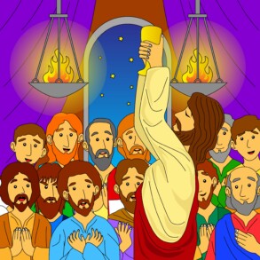 Jesus Celebrates The Last Supper With The Disciples - Original image