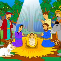 Three Wise Men Visit Baby Jesus - Origin image