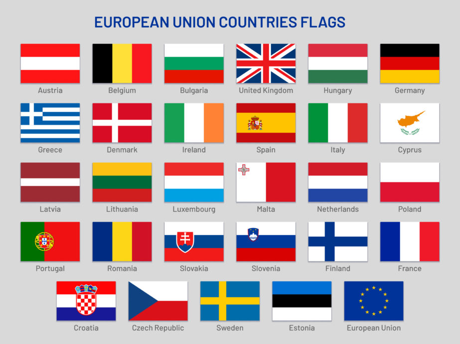 European Union Countries Flags - Original image