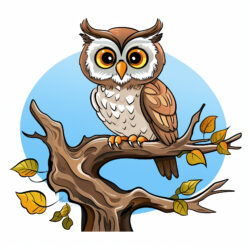 Owl On Tree - Origin image