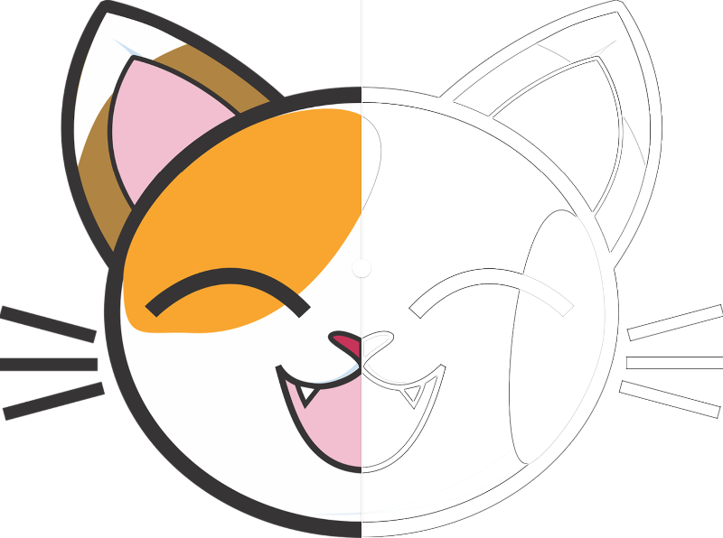 Printable Cute Anime Coloring Page - Mimi Panda