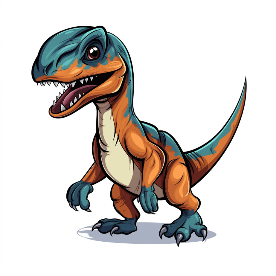 Velociraptor Dinosaur Coloring Page 2