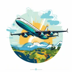 World Travel By Airplane Coloring Page - Origin image