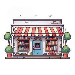 Books Store Coloring Page - Origin image