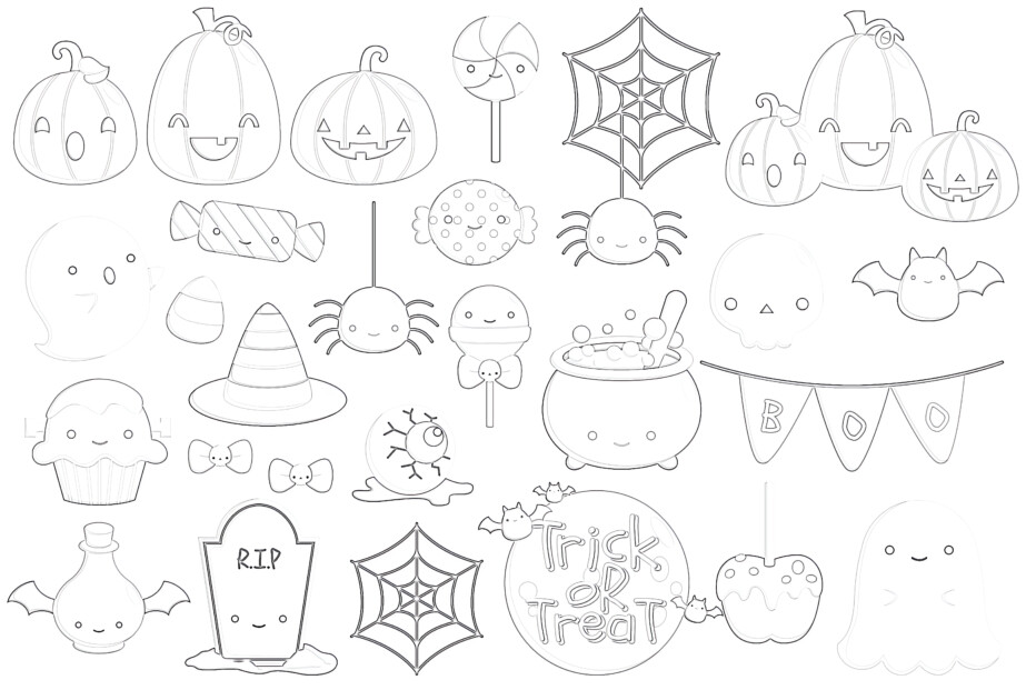 Trick Or Treat - Coloring page