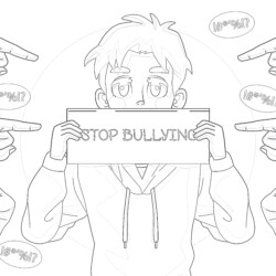 Stop Bullying - Printable Coloring page