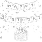 Happy Birthday To You Coloring Page