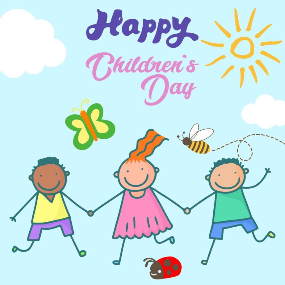 Happy Children's Day Coloring Page 2