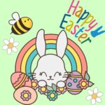 Happy Easter Day Coloring Page 2