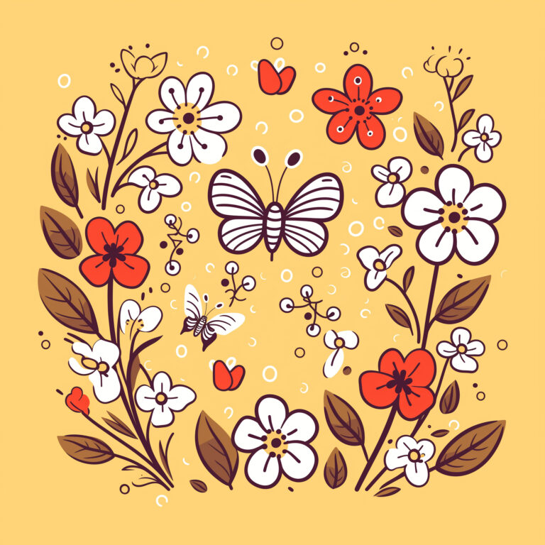 Hello Spring Coloring Page | Coloring Pages Mimi Panda