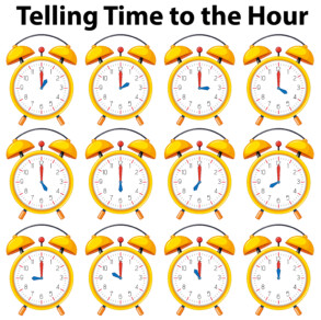 Telling Time To The Hour - Original image