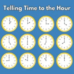 Telling Time To The Hour Coloring Page - Origin image
