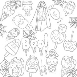 Trick Or Treat - Printable Coloring page