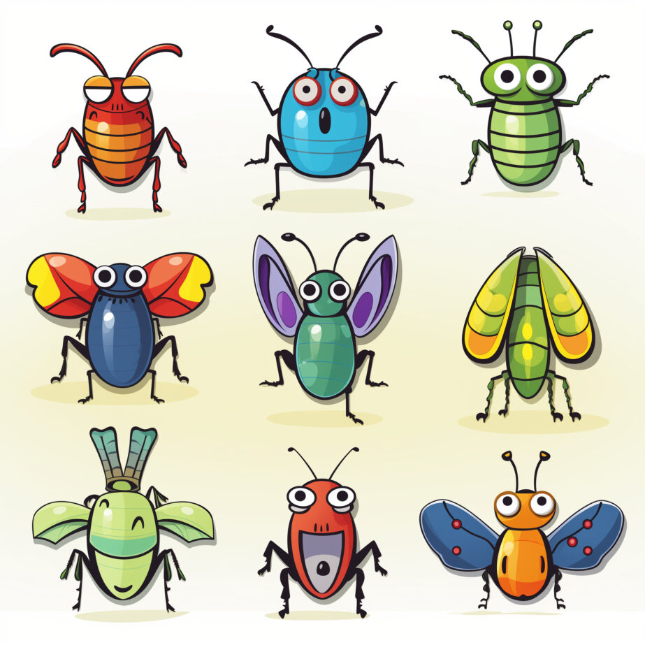Cartoon Bugs Coloring Page 2Original image