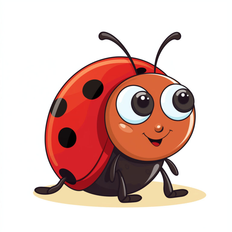 Cartoon Ladybug Coloring Page | Coloring Pages Mimi Panda