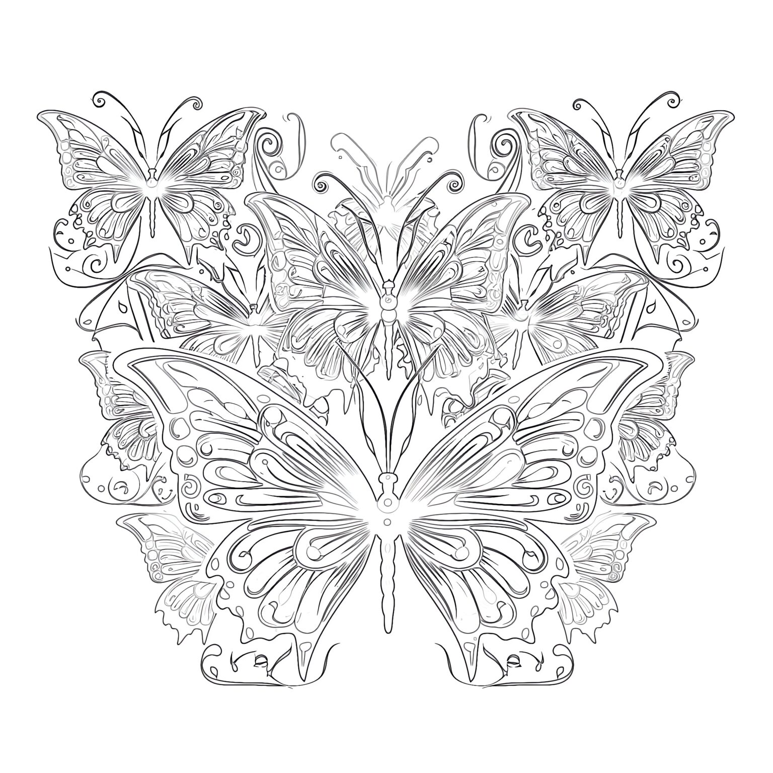 Free Printable Monarch Butterfly Coloring Pages | Coloring Pages Mimi Panda
