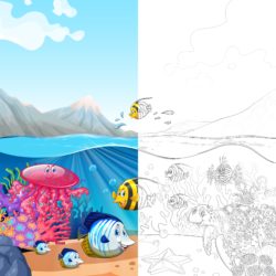 Seas And Oceans Coloring Page