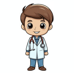Cute Doctor With Stethoscope - Origin image