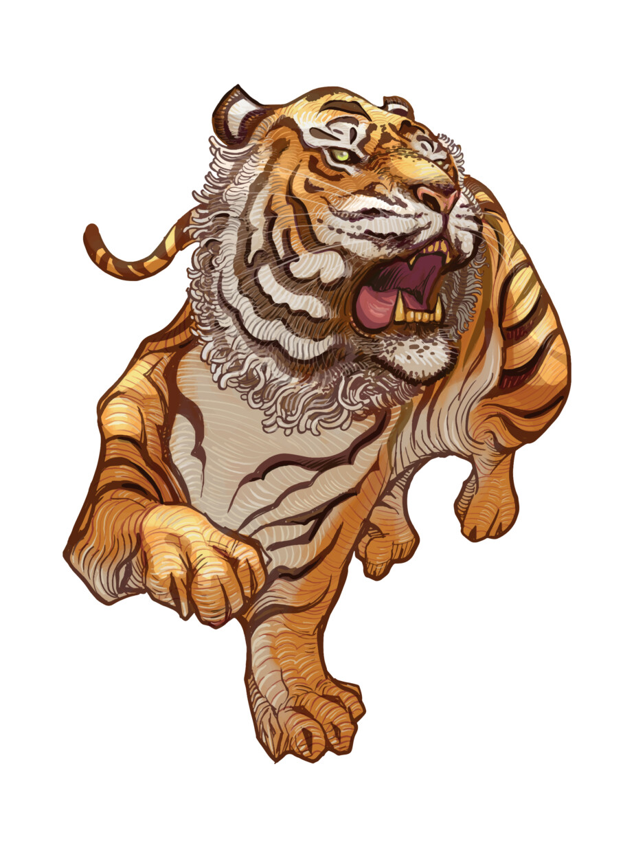 Vintage Tiger - Original image