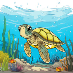 Scene Fishs And Turtle - Origin image