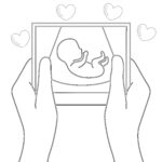 Sonography Baby Coloring Page