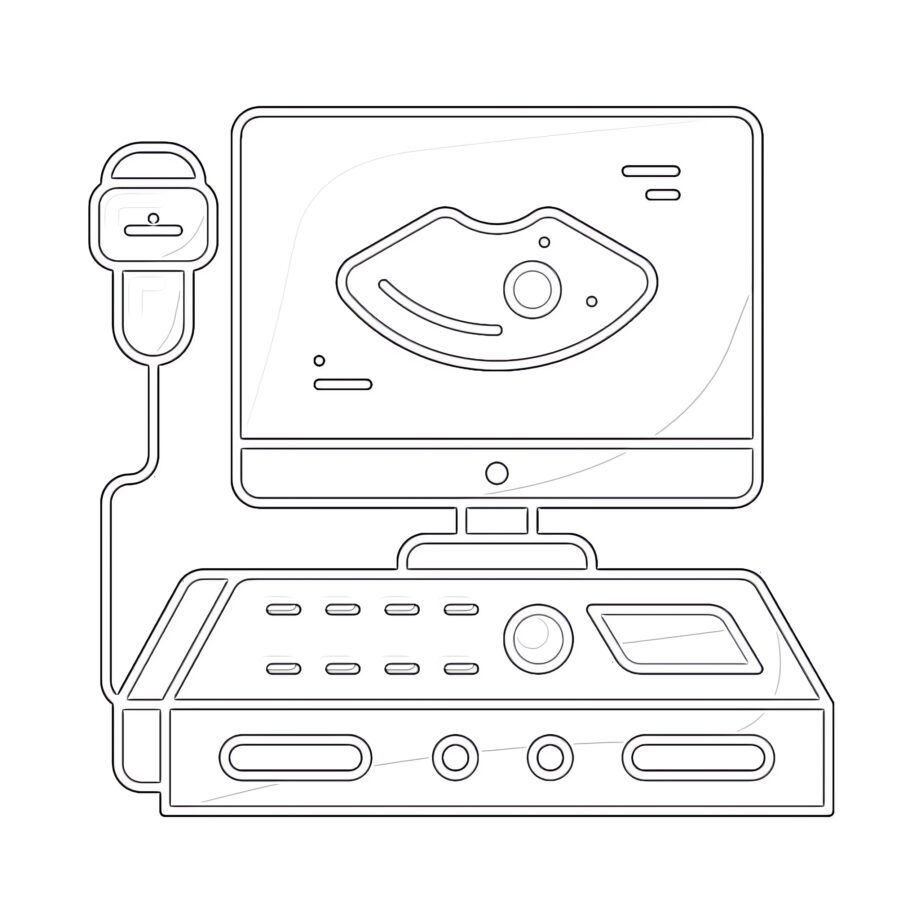 Ultrasonography Coloring Page