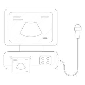 Ultrasonography - Coloring page