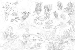 Underwater World - Coloring page