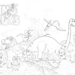 Cartoon Tyrannosaurus - Printable Coloring page