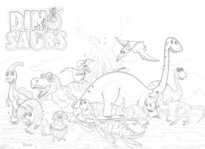Dinosaurs - Coloring page