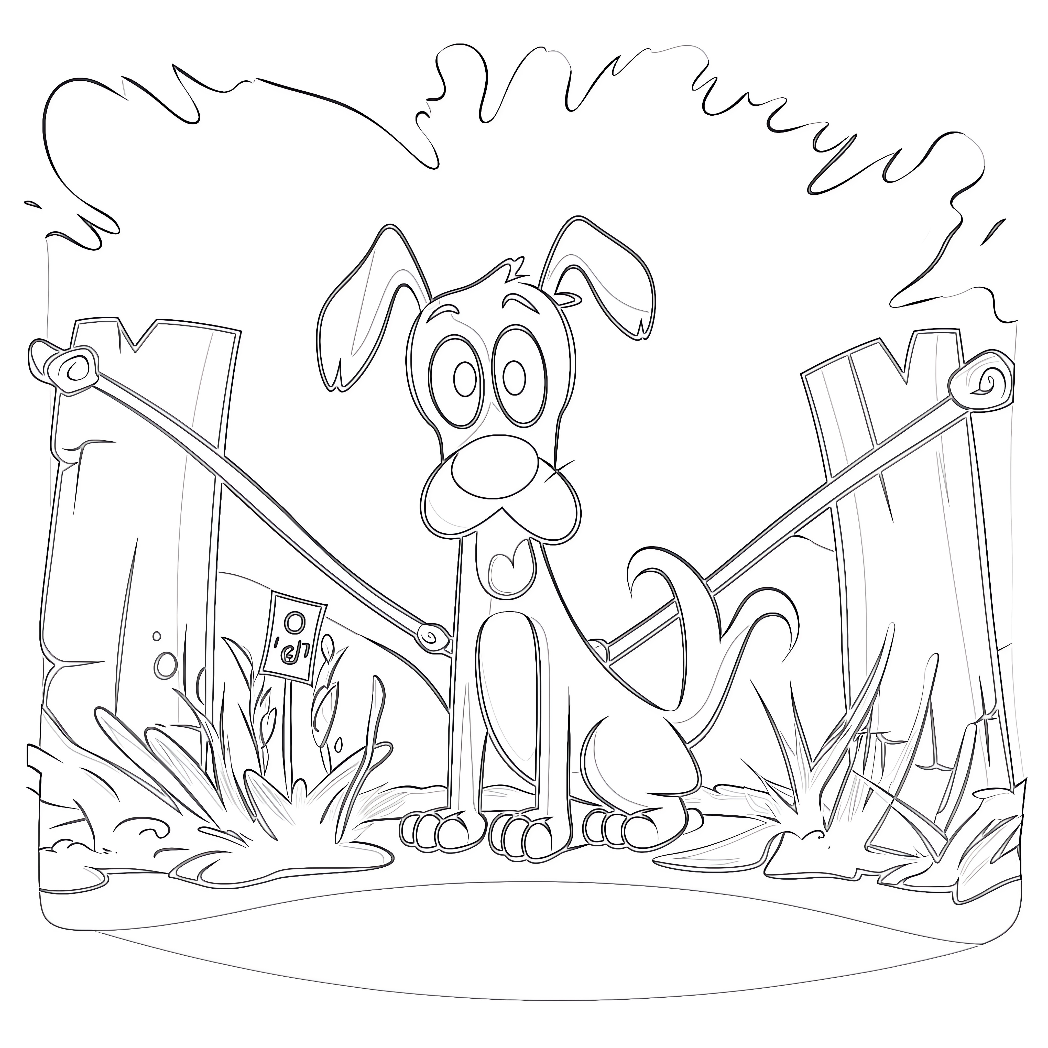 The Dog Boo Coloring Pages 2025 