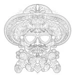 adult cinco de mayo coloring page