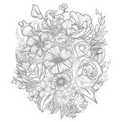 Adult Floral - Printable Coloring page