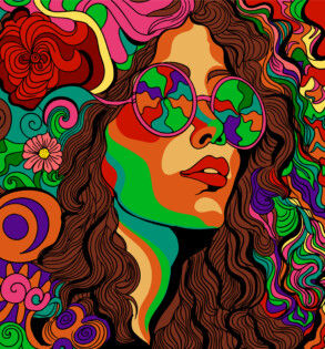 Adult Hippie Woman - Original image