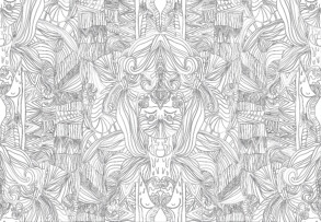 Adult Psychedelic Pattern - Coloring page