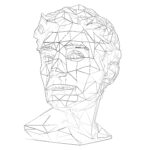 adult sculpture head coloring page