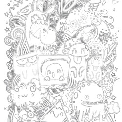 Adult Psychedelic Marijuana - Printable Coloring page
