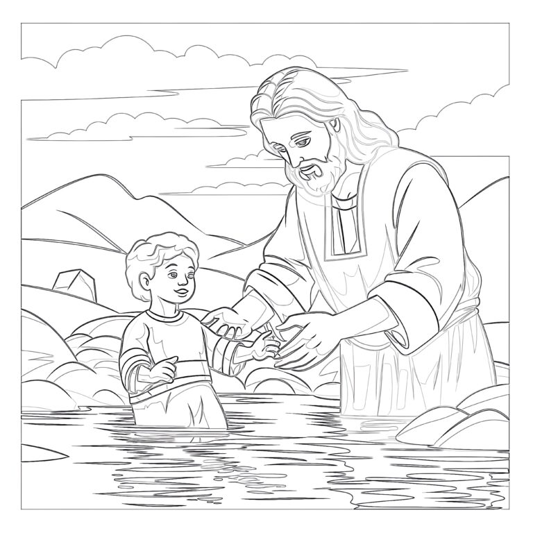 Ascension Day Coloring Page | Coloring Pages Mimi Panda