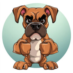Boxer Hund Malvorlage - Ursprüngliches Bild