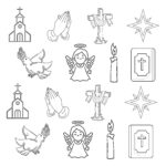 Page De Coloriage De Motifs Catholiques