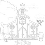 Church Coloring Page