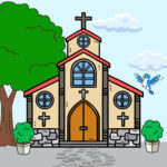 Church Coloring Page 2 2