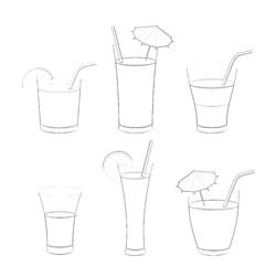 Cocktail Collection - Printable Coloring page