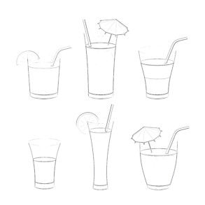 Cocktail Collection - Coloring page