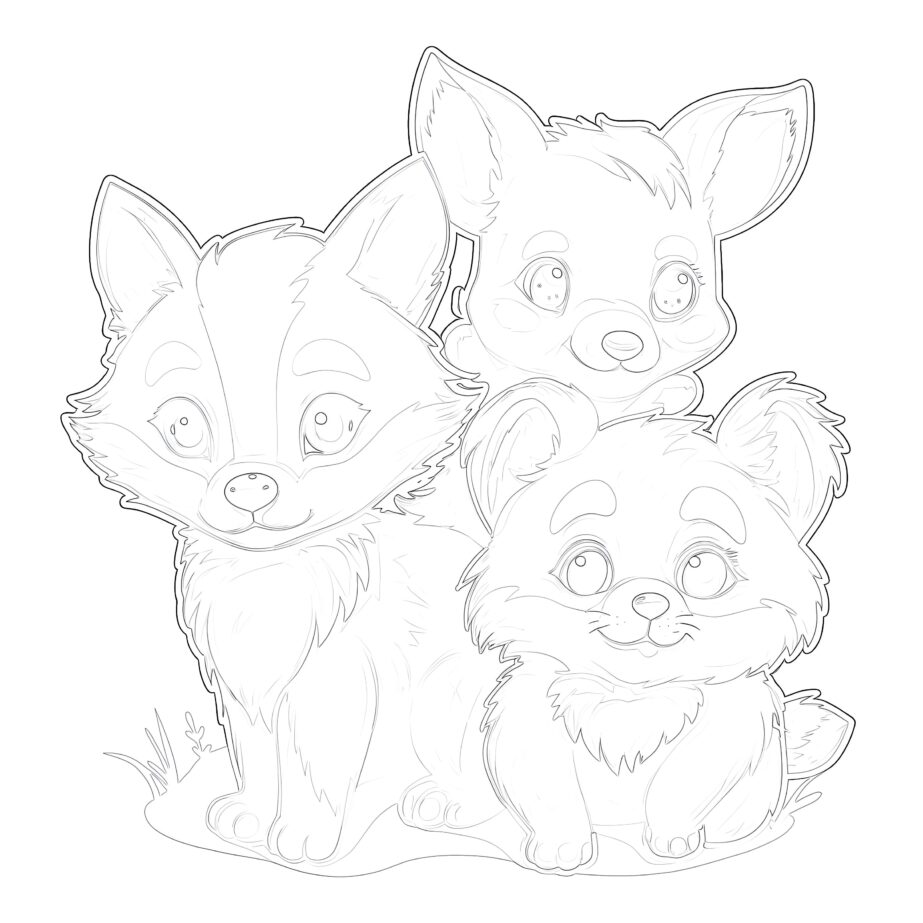 Cute Animal coloring page