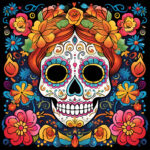 Dia De Los Muertos Coloring Page2